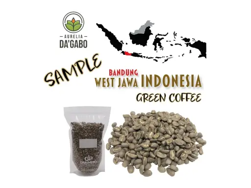 [COFG-WJB-SANAT-100g] SAMPLE Green Coffee "SUNDA Natural" Da'Gabo, Specialty Arabica, West Jawa Bandung Indonesia, Natural